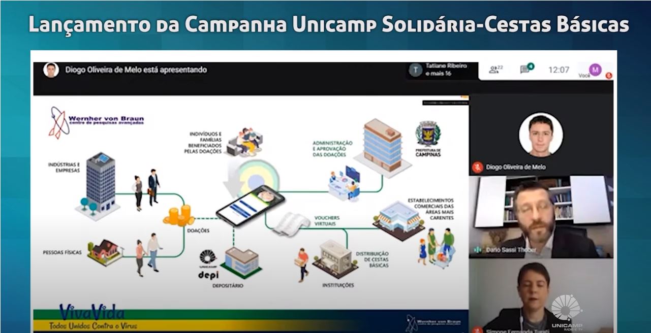 Live: Lançamento da Campanha Unicamp Solidária-Cestas Básicas